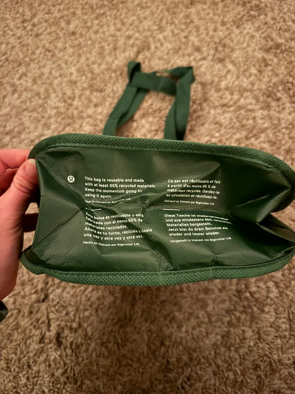 Lululemon Reusable Christmas Bag Edition Green - Image 2