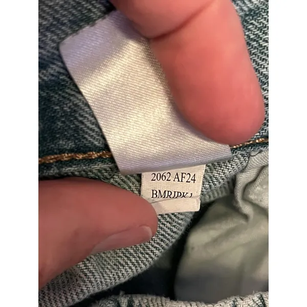 Aeropostale Low Rise Cargo Jeans Womens L Light Wash Blue Wide Leg Relaxed Denim - Image 14