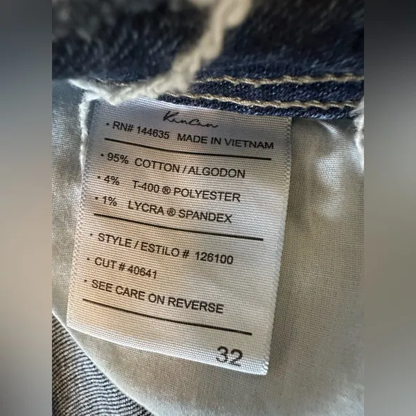 Kancan women’s size 32/27 distress hem and waist line denim jeans - Image 4
