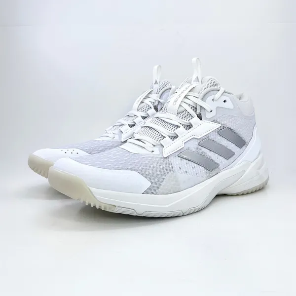 adidas Crazyflight 6 Mid Womens 8.5 Indoor Volleyball Shoes White Silver HP7030 - Image 7
