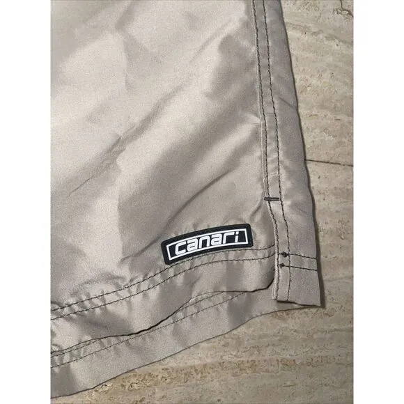 Canari Padded Cycling Shorts Mens L Beige Drawstring Lined Biker Bike Biking‎ - Image 3