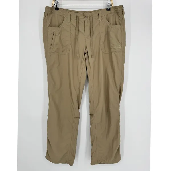 The North Face Hiking Pants Size 16 Khaki Outdoor Convertible Roll Up‎ Gorpcore - Image 3