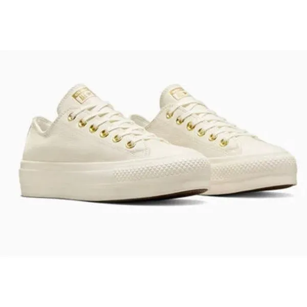 Converse Chuck Taylor All Star Lift platform golden hits leather sneaker 8.5 - Image 11