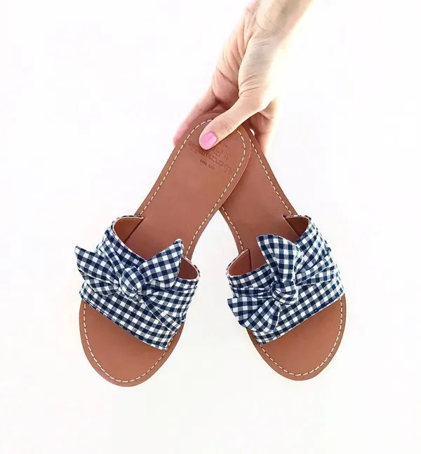 Abercrombie Gingham Sandals - Image 3
