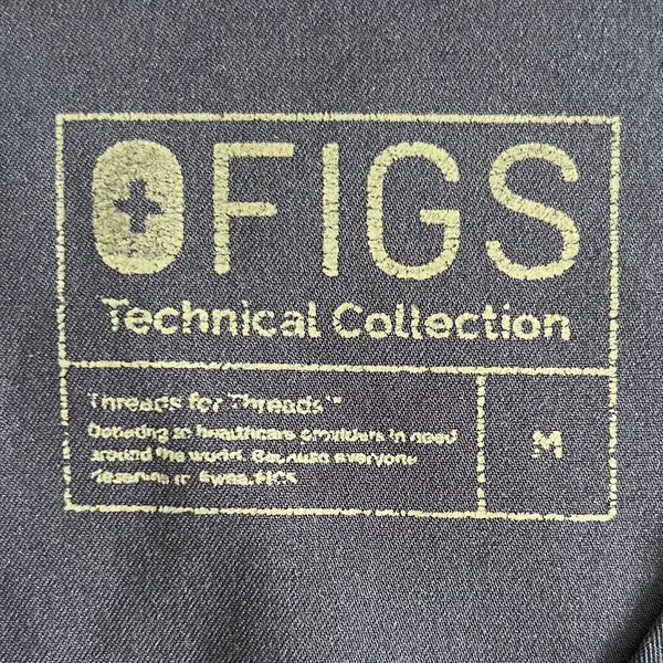 FIGS Casma FIONx Three Pocket Navy Blue Short Sleeve Scrub Top - Image 6