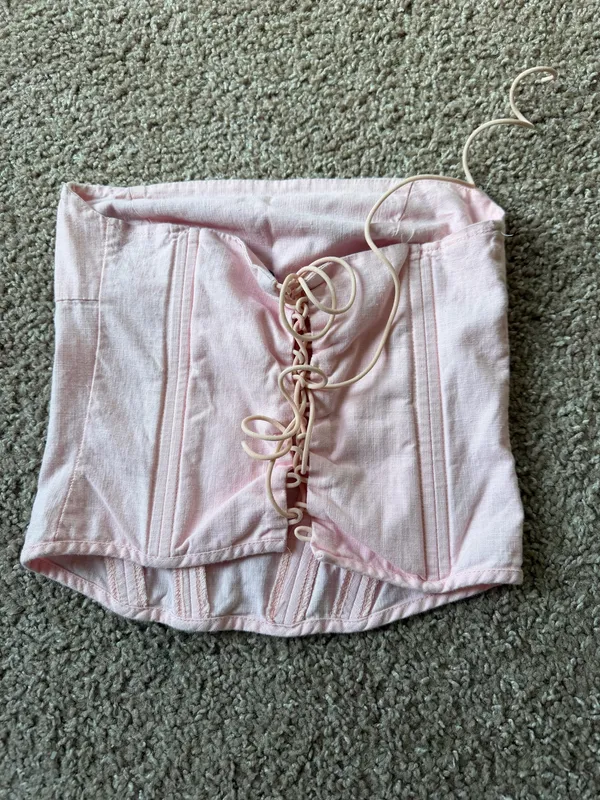 Edikted Arya Linen Look Corset - Image 4