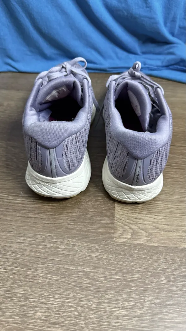 Saucony Womens Ride ISO Purple Gray Running Shoes Sneakers Size 9 - Image 3