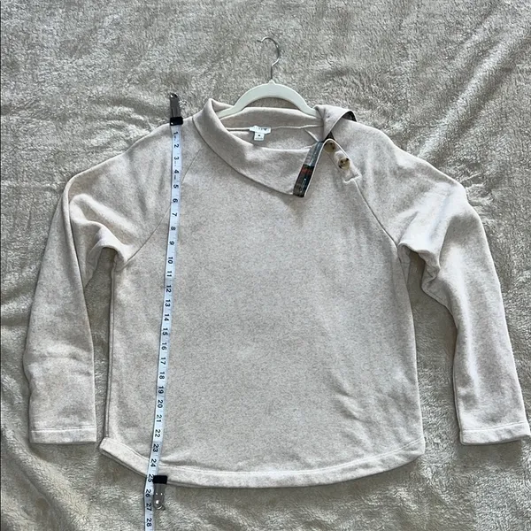 J. Crew Cream Cowl Neck Sweater with‎ Relaxed Fit - Image 7