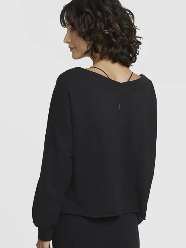 Nike Yoga Lux V- Neck Cropped Sweatshirt - Image 2