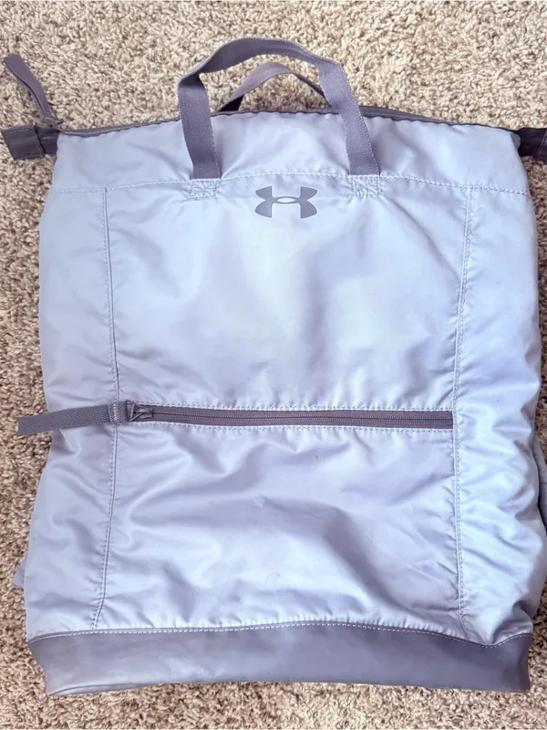 Under Armour Women's Grey Multi-Tasker Backpack Tote Discontinued & Rare - Image 2