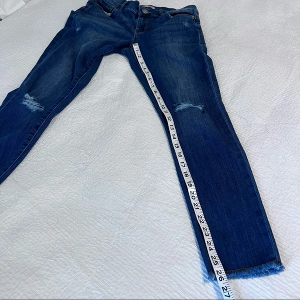 Juicy Couture jeans mid-rise frayed hem size 2 - Image 6