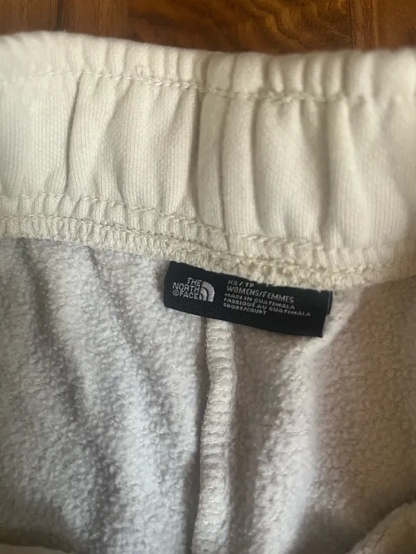North Face white sweatshorts - Image 2