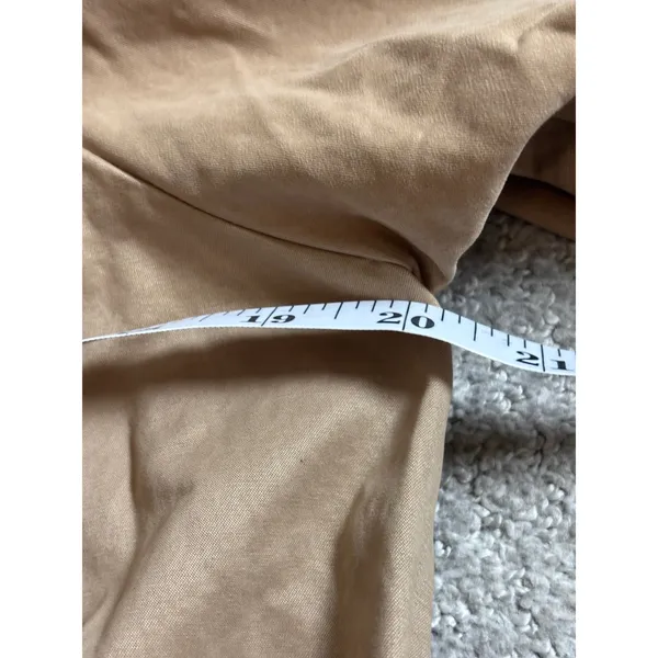 Zara Basic Parka Jacket Size Small Tan Utility Hooded Cotton Blend Coat - Image 10
