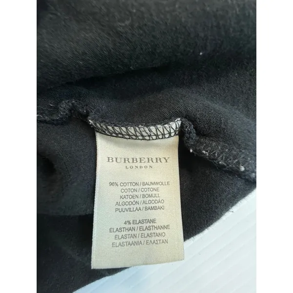 Burberry London Black Polo Shirt Womens Short Sleeve Collared Casual Top‎ - Image 6