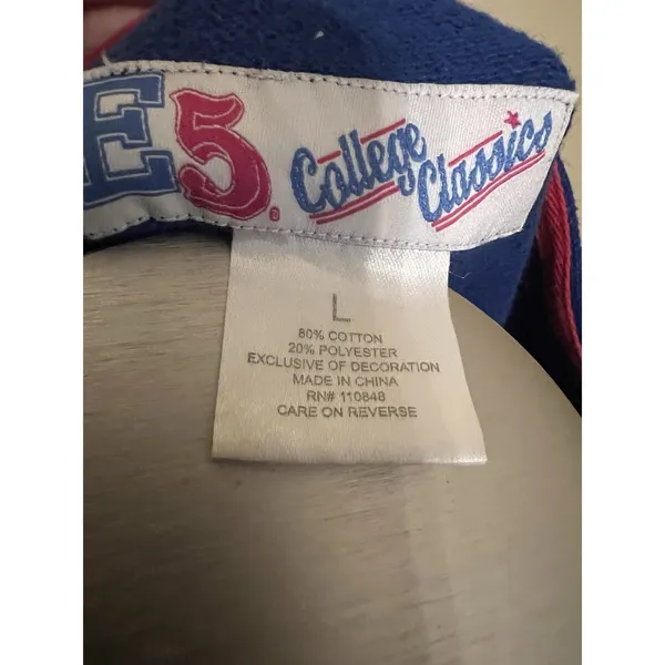 E5 College Classics KU University Of Kansas Jayhawks Sequin Sweatshirt Large - Image 3