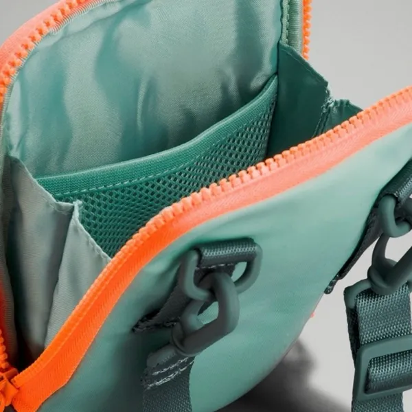 Lululemon easy access crossbody orange green bag travel casual bag - Image 4
