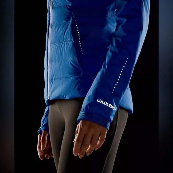 Lululemon Down For It All Jacket Winter Coat Pipe Dream Blue Size 12 NWT - Image 14