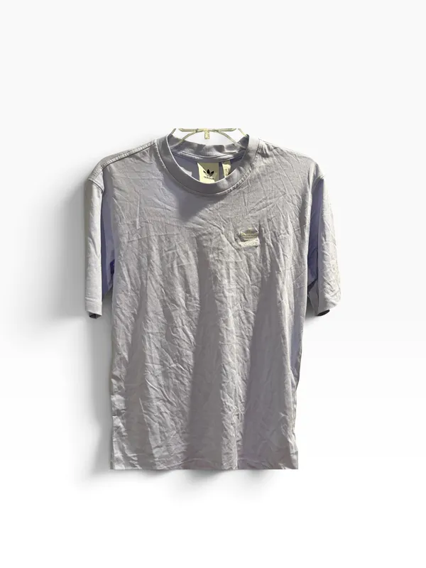 Adidas Originals Trefoil Essentials T-Shirt Purple Lilac Size XS - Image 2