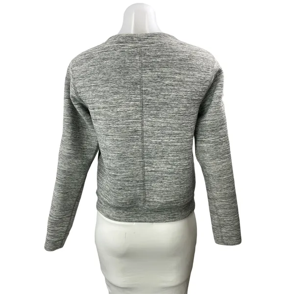 Lululemon Women's Gray Zipper Long Sleeves Heather Knit Pullover Sweater Top M - Image 3