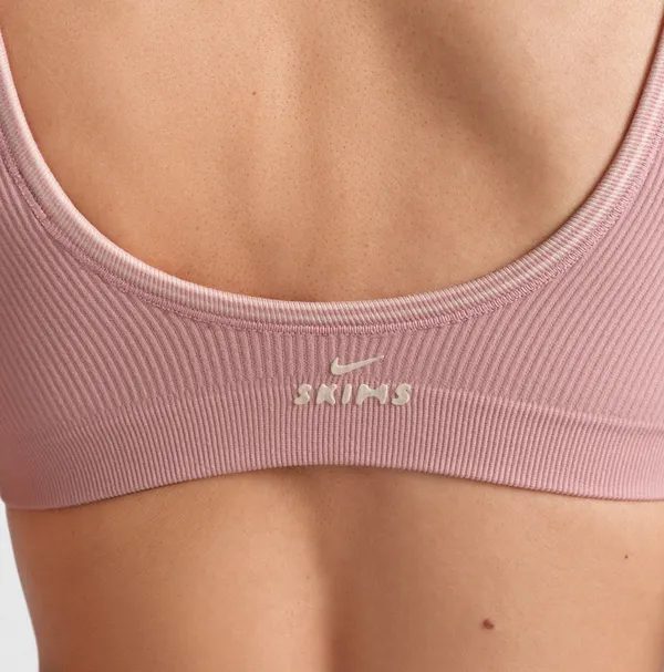 SKIMS x Nike ribbed seamless micro scoop bra Color Himalaya/ecru - Image 2