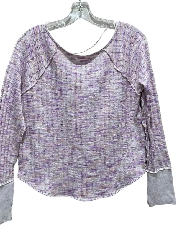 We The Free Spaced Out Long Sleeve Thermal Top Pink Combo Women Size XL - Image 7