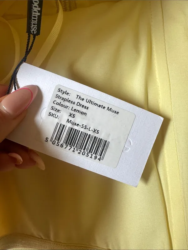 Odd Muse The Ultimate Muse Dress in Lemon - Image 5
