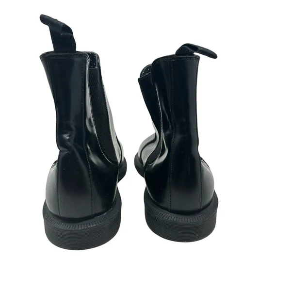 Dr. Martens Flora Chelsea Boots Pull-On Leather‎ Polished Black Size US 9 - Image 6