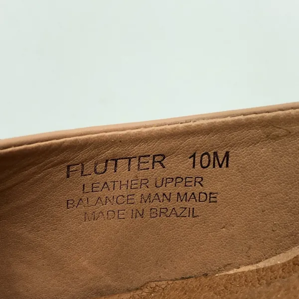 Steve Madden Tan Flutter Pump Ankle Strap Leather and Elastic Heels Size 10 - Image 7