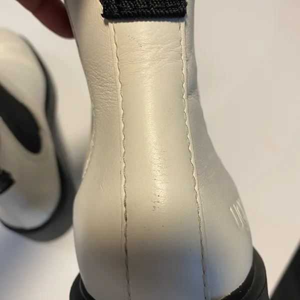 UGG Black and White Jasmine Markstrum Waterproof Leather Chelsea Ankle Boots - Image 15