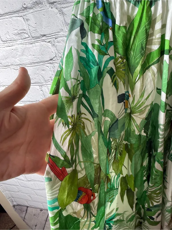 Antonio Melani Victoria tropical print v neck maxi dress size 0 - Image 10