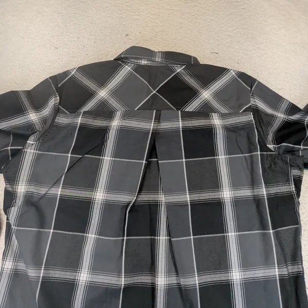 Alaskan Hardgear Duluth Midnight Sun Shirt 80732 XXL Black Gray Plaid Wool Blend - Image 4