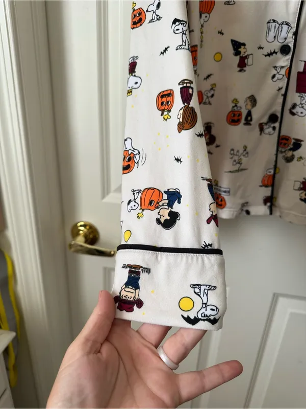 Beauty Sleep Social x Peanuts Halloween Pajama Set Plus Size XXL - Image 3