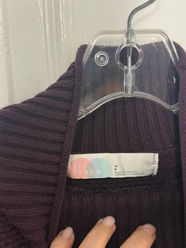 Free People Hailee Sweater Skirt Set in Vintage Wine S - Image 5