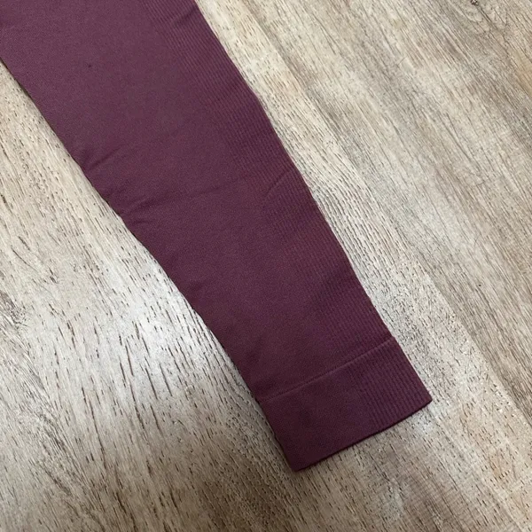 Set Active | SCULPTFLEX Burgundy Maroon High Waisted Seamless Leggings, S - Image 4