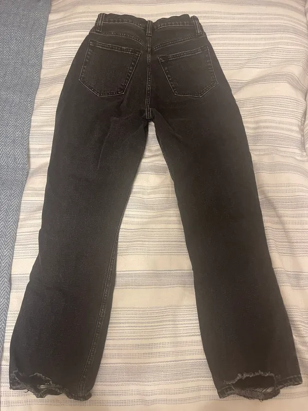 Abercrombie Ankle Straight Ultra High Rise Jeans - Image 4