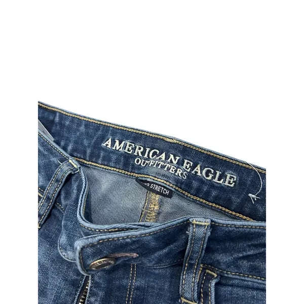 American Eagle Super Hi-Rise Jegging Dark Wash Skinny Jeans Womens 8 Long - Image 4