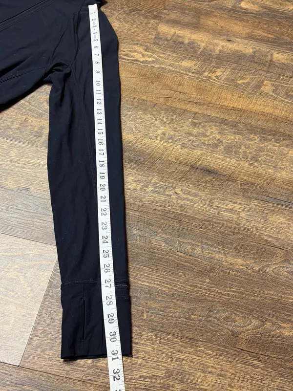 Lululemon Fresh Tracks 1/2 Zip Pullover Top Women's 10 Black Running Jacket Soft - Image 10