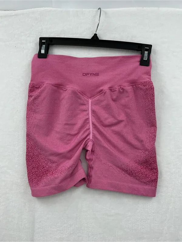 Dfyne High-Waist Seamless Athletic Shorts — Dusty Rose 1123 - Image 5