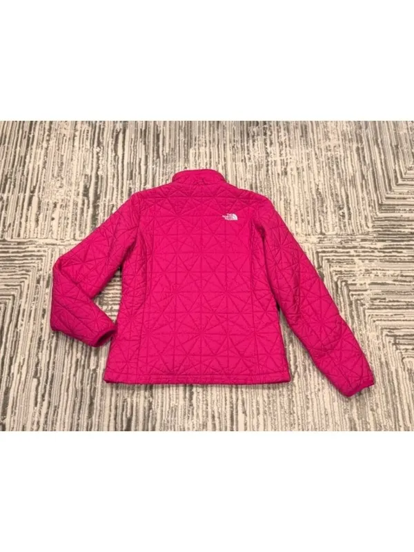 The North Face women's medium pink quilted jacket - Image 5