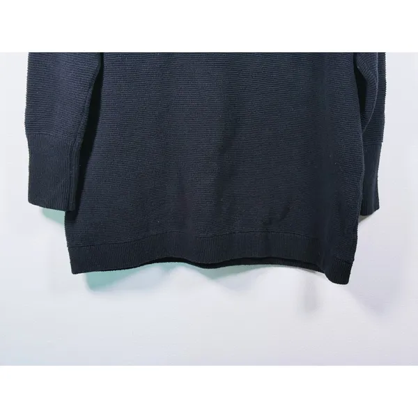 Free People Ottoman Slouchy Sweater Pullover Size M Black Oversized Lagen Fall - Image 8