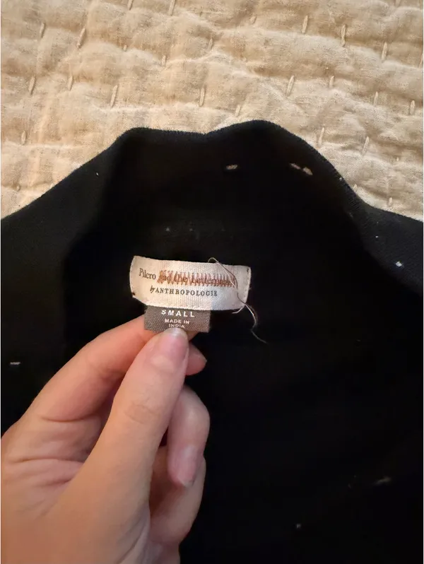 Pilcro Anthropologie black crew neck  - Image 7