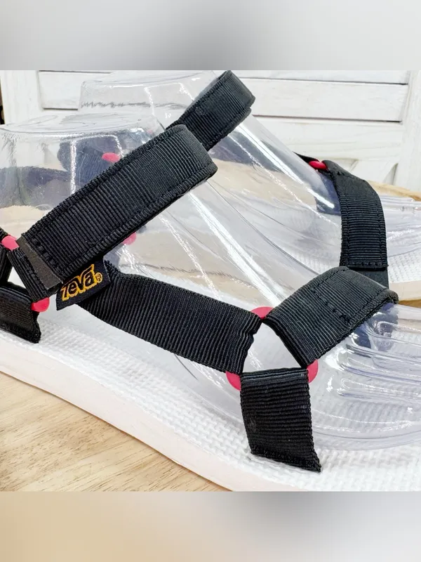 Teva Original Universal Sport Athletic Sandals White Black Womens Size 7 - Image 7
