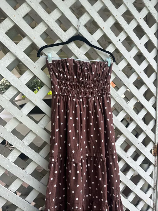 Free People Anthropologie Somerset Strapless Maxi Dress - Image 7