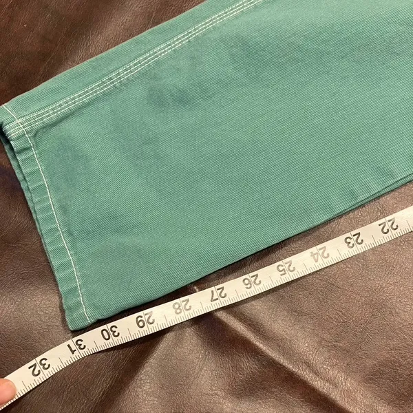 Dickies Carpenter‎ Pants Juniors 1/25 Green Cargo Utility Grunge Mid-Rise - Image 16