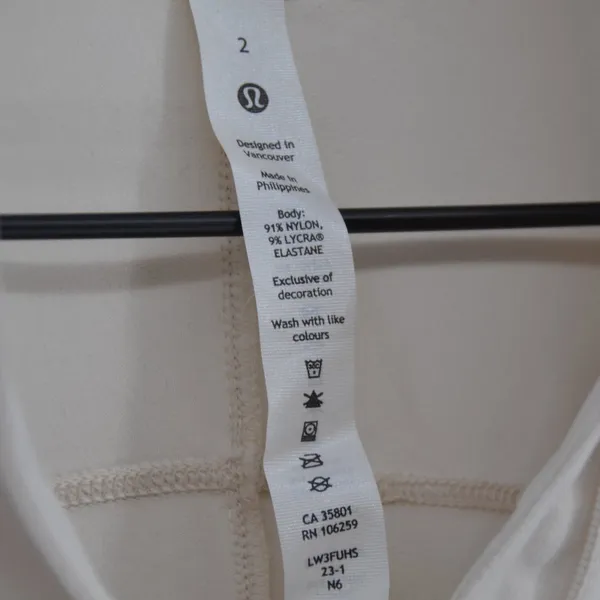 Lululemon Ready to Rulu Half-Zip Pullover White Opal Cropped Athletic Women's 2 - Image 7