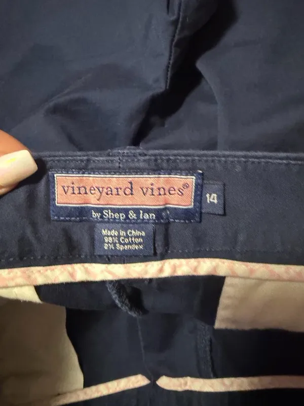 Vineyard Vines Navy Cotton Bermuda Shorts - Image 3
