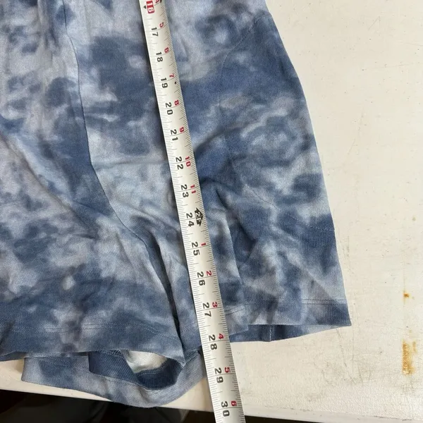 NWOT Polo Ralph Lauren Women's S Blue Tie Dye‎ Sleeveless Lightweight 3" Romper - Image 4