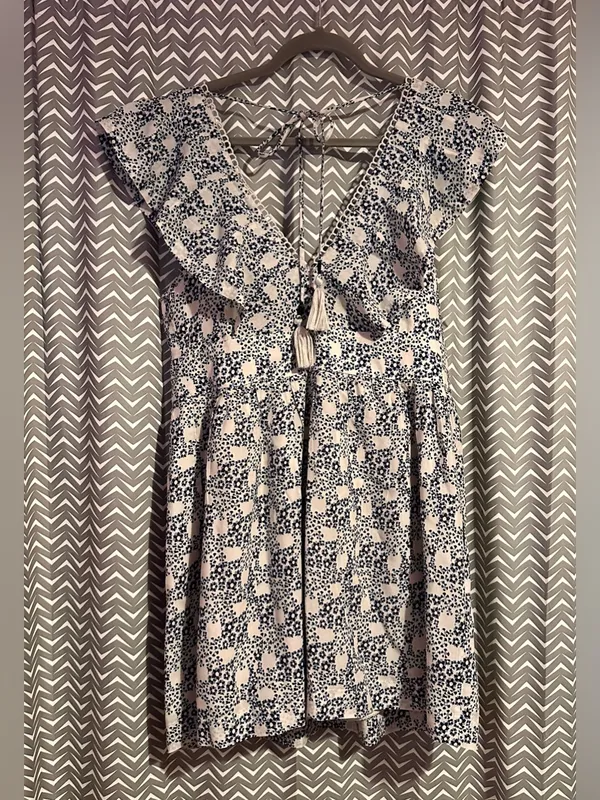 Anthropologie | V-Neck Plunge Tunic Mini Dress, Medium - Image 7