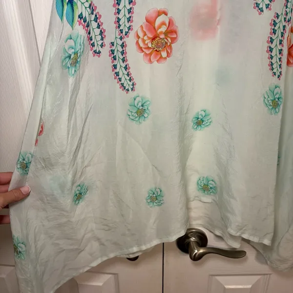 Johnny Was Floral Sheer Tunic - Image 4