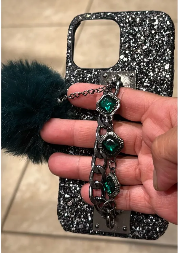 Iphone 13 pro max sparkly black case - Image 2